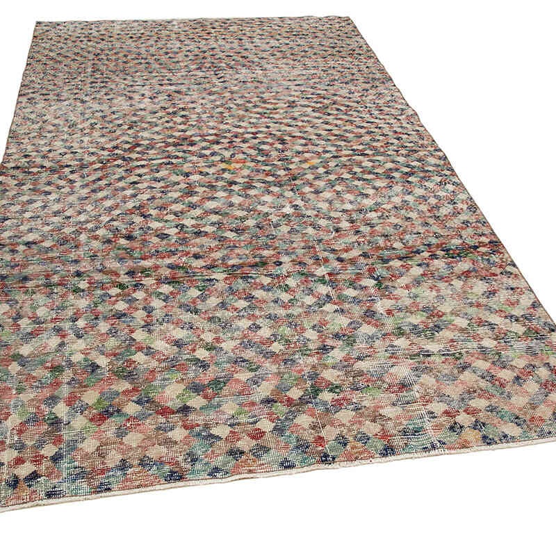 Alfombra Vintage Turca Anudada a Mano - 161 cm x 272 cm - K0038400
