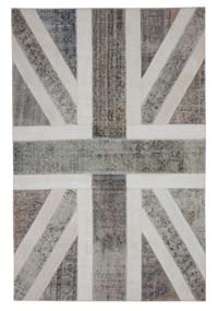 Patchwork Británica Flag Rug - 201 cm x 305 cm