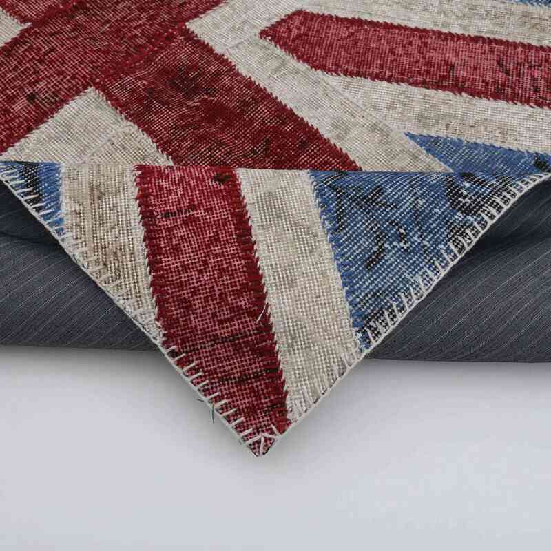 Patchwork Británica Flag Rug - 123 cm x 182 cm - K0038554