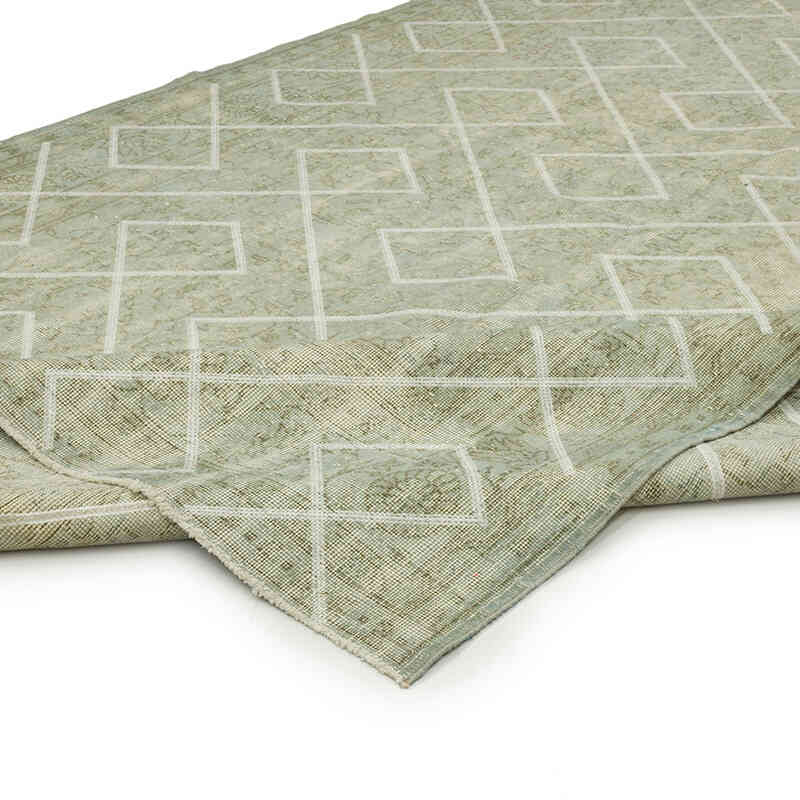 Alfombra Turca bordada sobre teñida vintage - 207 cm x 315 cm - K0038597