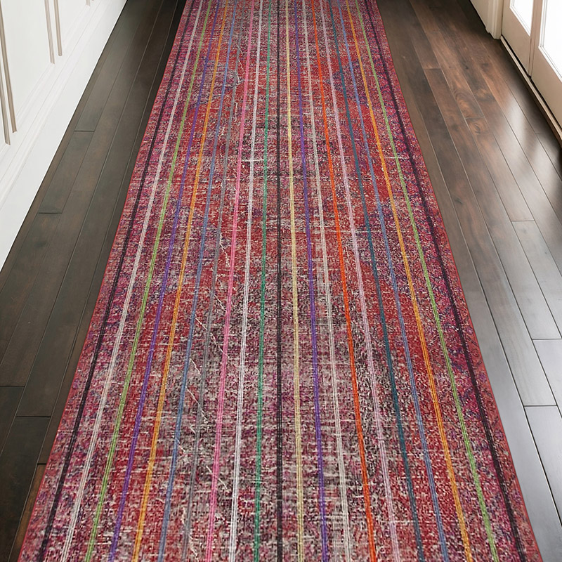 Embroidered Over-dyed Turkish Vintage Runner - 4' 6" x 12' 10" (54" x 154") - K0038637