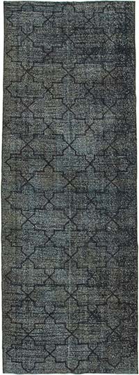 Alfombra Turca bordada sobre teñida vintage - 143 cm x 410 cm