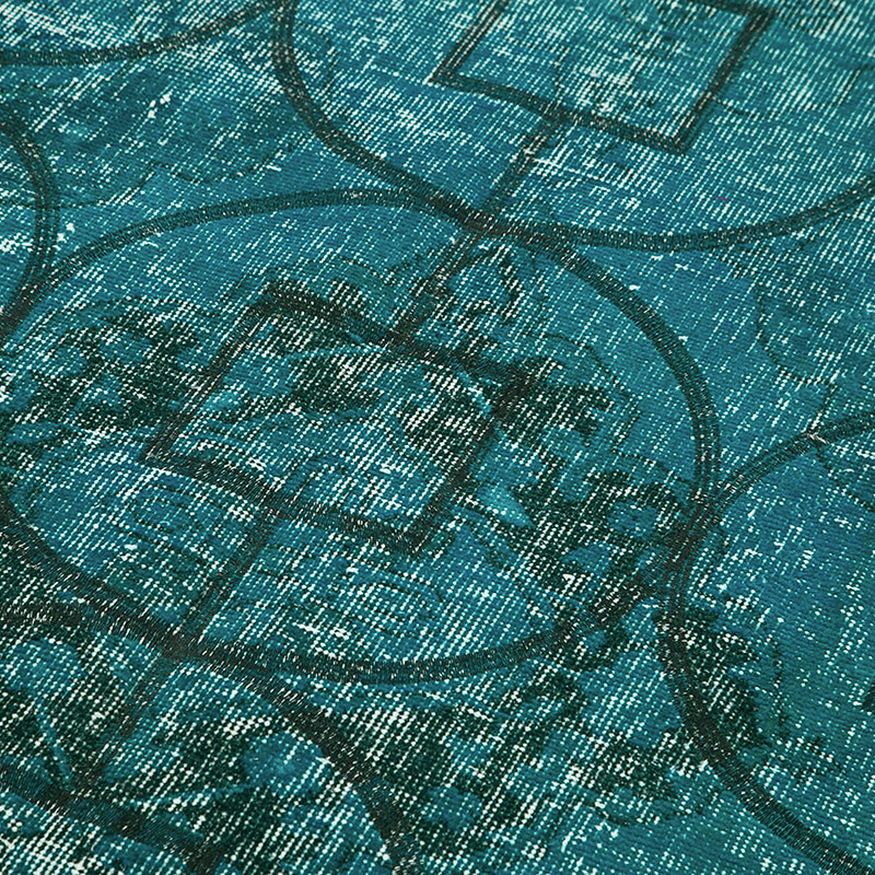 Alfombra Turca bordada sobre teñida vintage - 141 cm x 414 cm - K0038679