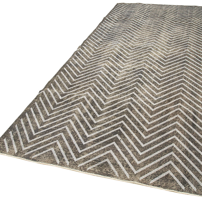 Alfombra Turca bordada sobre teñida vintage - 148 cm x 372 cm - K0038680