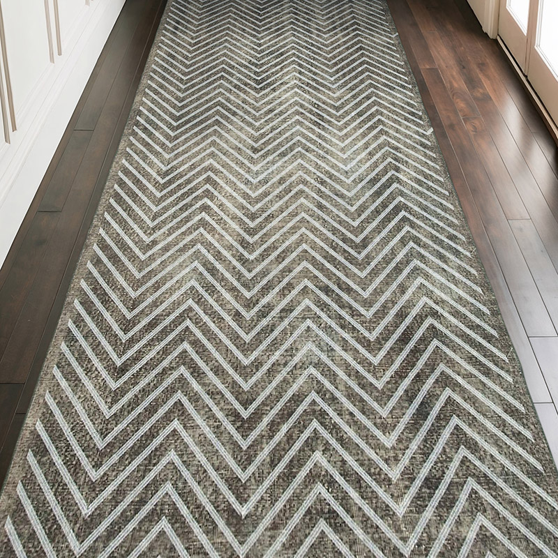 Alfombra Turca bordada sobre teñida vintage - 148 cm x 372 cm - K0038680