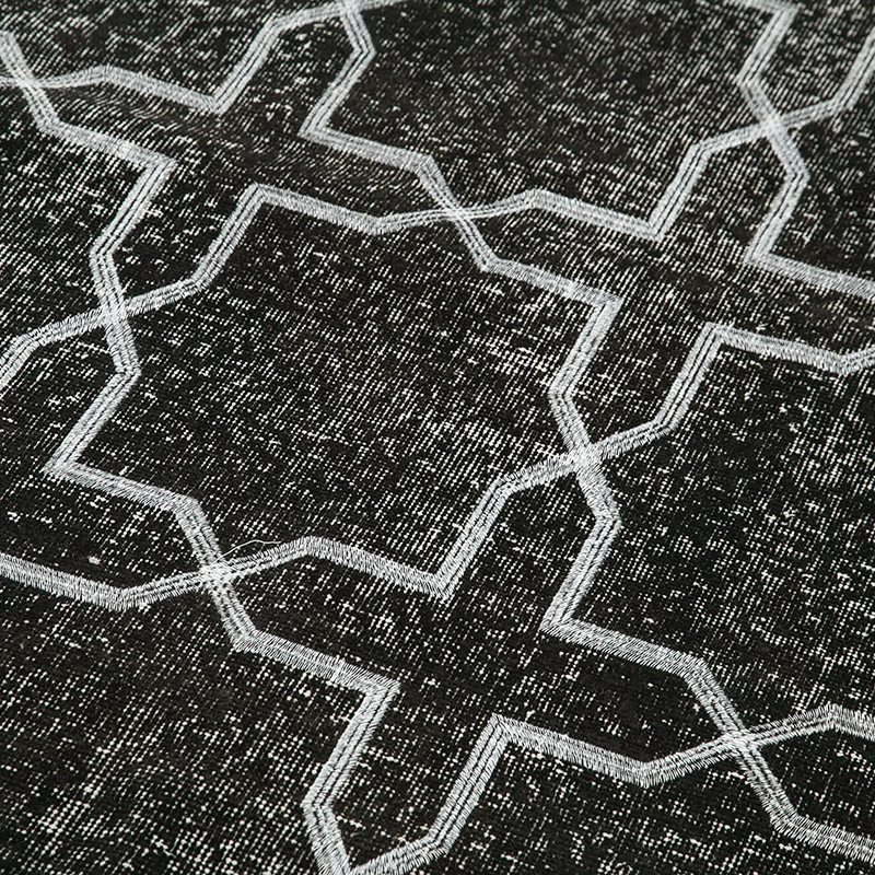 Alfombra Turca bordada sobre teñida vintage - 142 cm x 371 cm - K0038684
