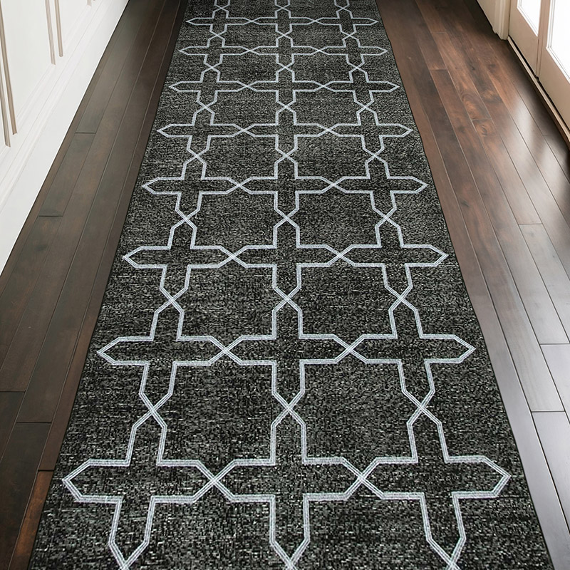 Embroidered Over-dyed Turkish Vintage Runner - 4' 6" x 13' 2" (54" x 158") - K0038723