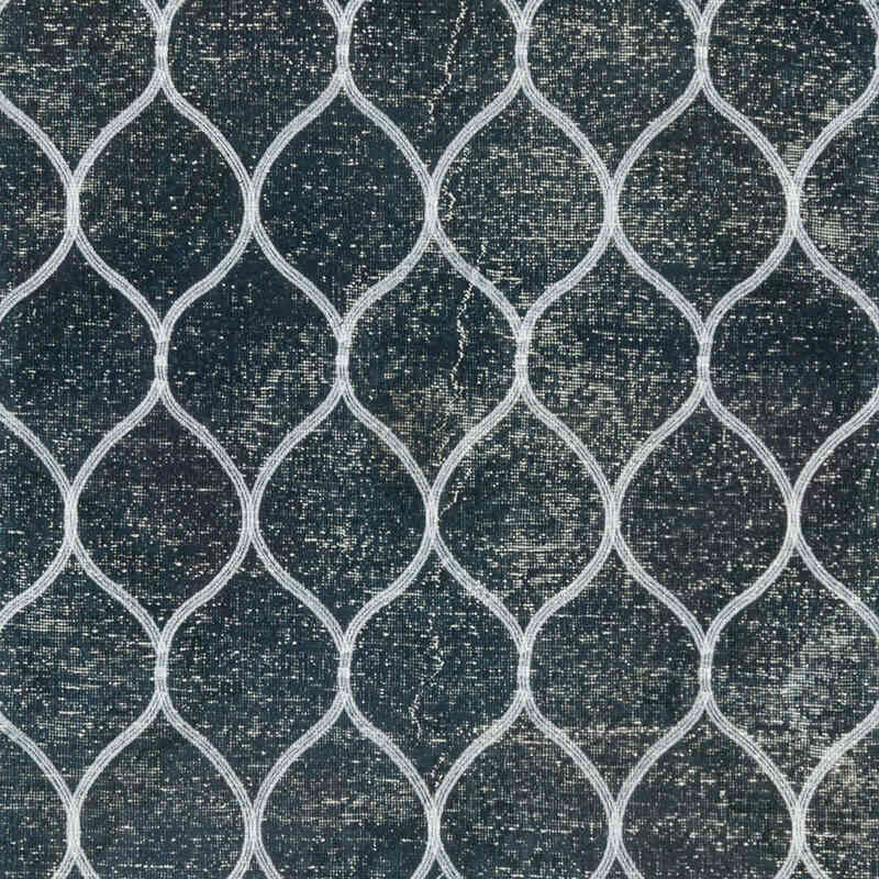 İşlemeli ve Boyalı El Dokuma Vintage Halı - 145 cm x 380 cm - K0038733