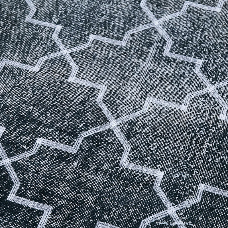 Embroidered Over-dyed Turkish Vintage Runner - 4' 5" x 13' 6" (53" x 162") - K0038736