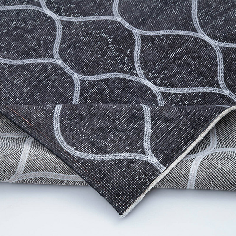 Alfombra Turca bordada sobre teñida vintage - 147 cm x 387 cm - K0038780
