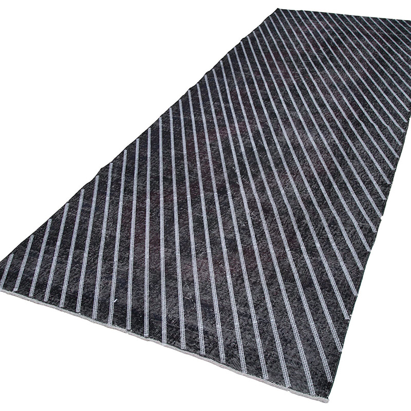 Alfombra Turca bordada sobre teñida vintage - 141 cm x 370 cm - K0038792