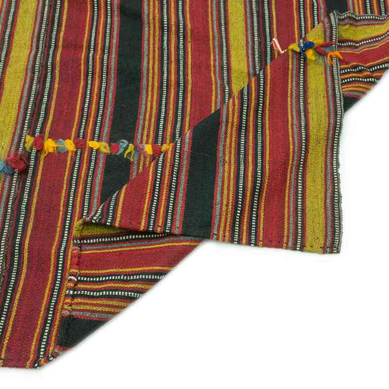 Multicolor Vintage Turkish Flatweave - 7' 5" x 13' 7" (89" x 163") - K0038915