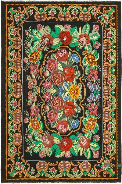 Vintage Handwoven Moldovan Kilim Rug - 7'  x 10' 4" (84 in. x 124 in.)