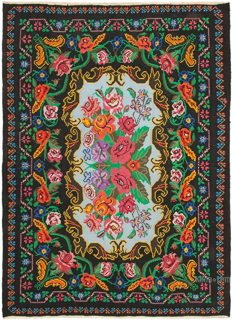 Çok Renkli Vintage Moldova Kilimi - 198 cm x 272 cm - K0038963