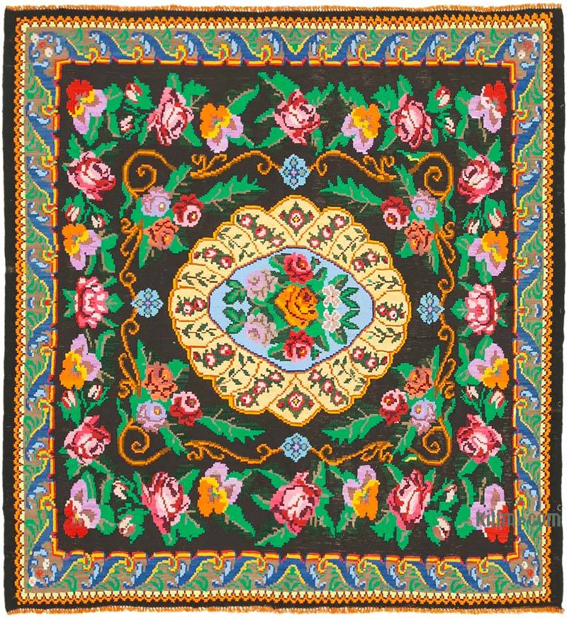 Çok Renkli Vintage Moldova Kilimi - 205 cm x 213 cm - K0038986