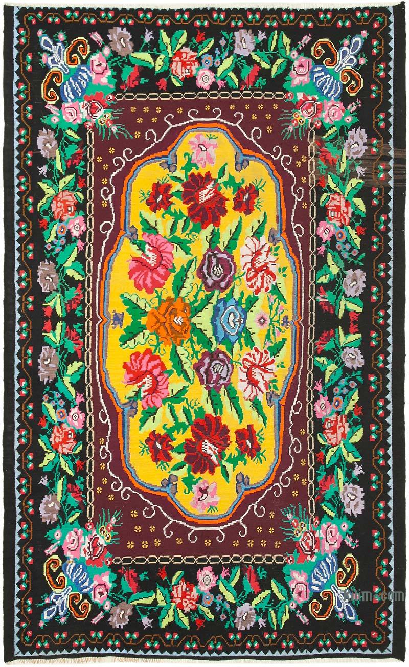 Çok Renkli Vintage Moldova Kilimi - 200 cm x 320 cm - K0038989