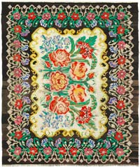 Vintage Moldova Kilimi - 181 cm x 211 cm