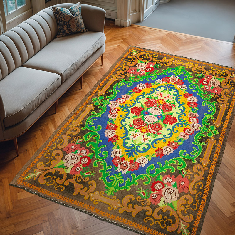 Alfombra Vintage Moldovan Kilim - 210 cm x 313 cm - K0039000