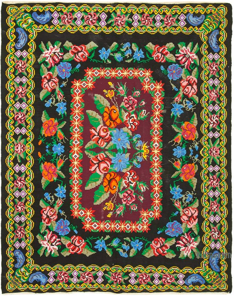 Çok Renkli Vintage Moldova Kilimi - 216 cm x 274 cm - K0039001