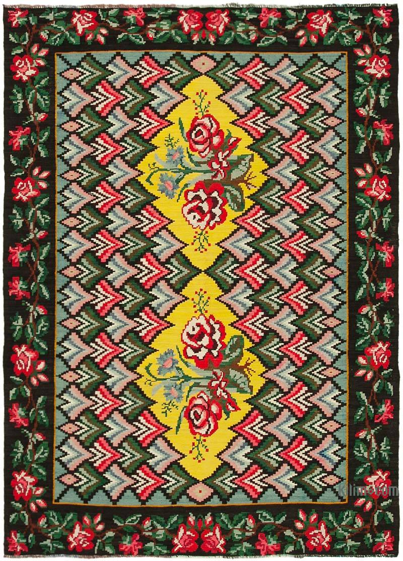 Çok Renkli Vintage Moldova Kilimi - 208 cm x 282 cm - K0039006