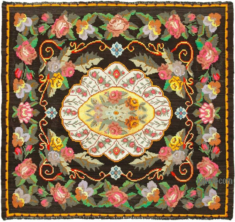 Çok Renkli Vintage Moldova Kilimi - 165 cm x 185 cm - K0039012