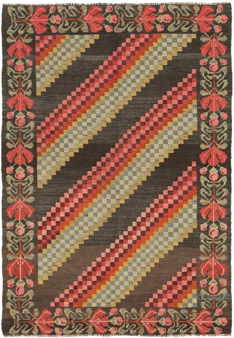Çok Renkli Vintage Moldova Kilimi - 138 cm x 195 cm - K0039014