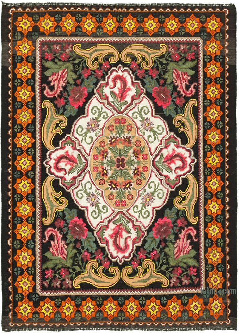 Çok Renkli Vintage Moldova Kilimi - 163 cm x 220 cm - K0039019