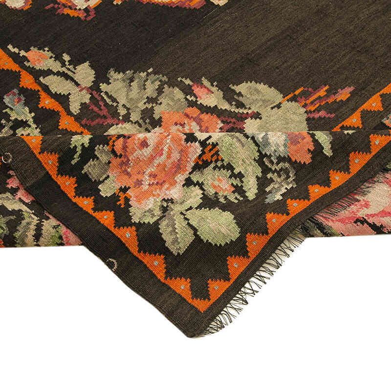 Vintage Handwoven Moldovan Kilim Rug - 7' 1" x 11' 1" (85" x 133") - K0039065