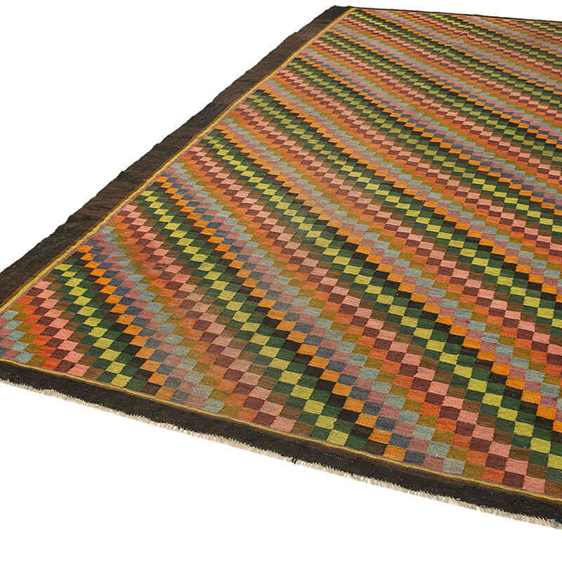 Multicolor Alfombra Vintage Moldovan Kilim - 208 cm x 384 cm - K0039082