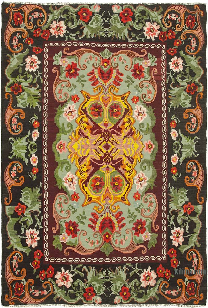 Çok Renkli Vintage Moldova Kilimi - 196 cm x 282 cm - K0039084