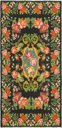 Vintage Moldova Kilimi - 200 cm x 403 cm