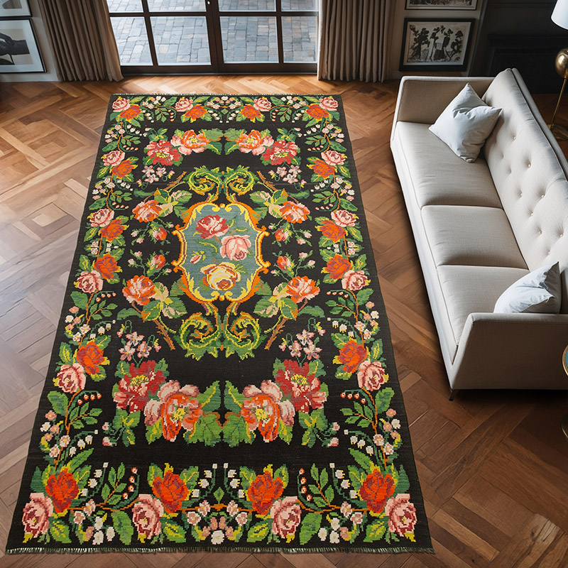Vintage Moldova Kilimi - 200 cm x 403 cm - K0039115