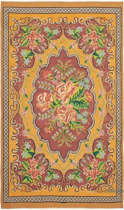 Multicolor Alfombra Vintage Moldovan Kilim - 186 cm x 312 cm