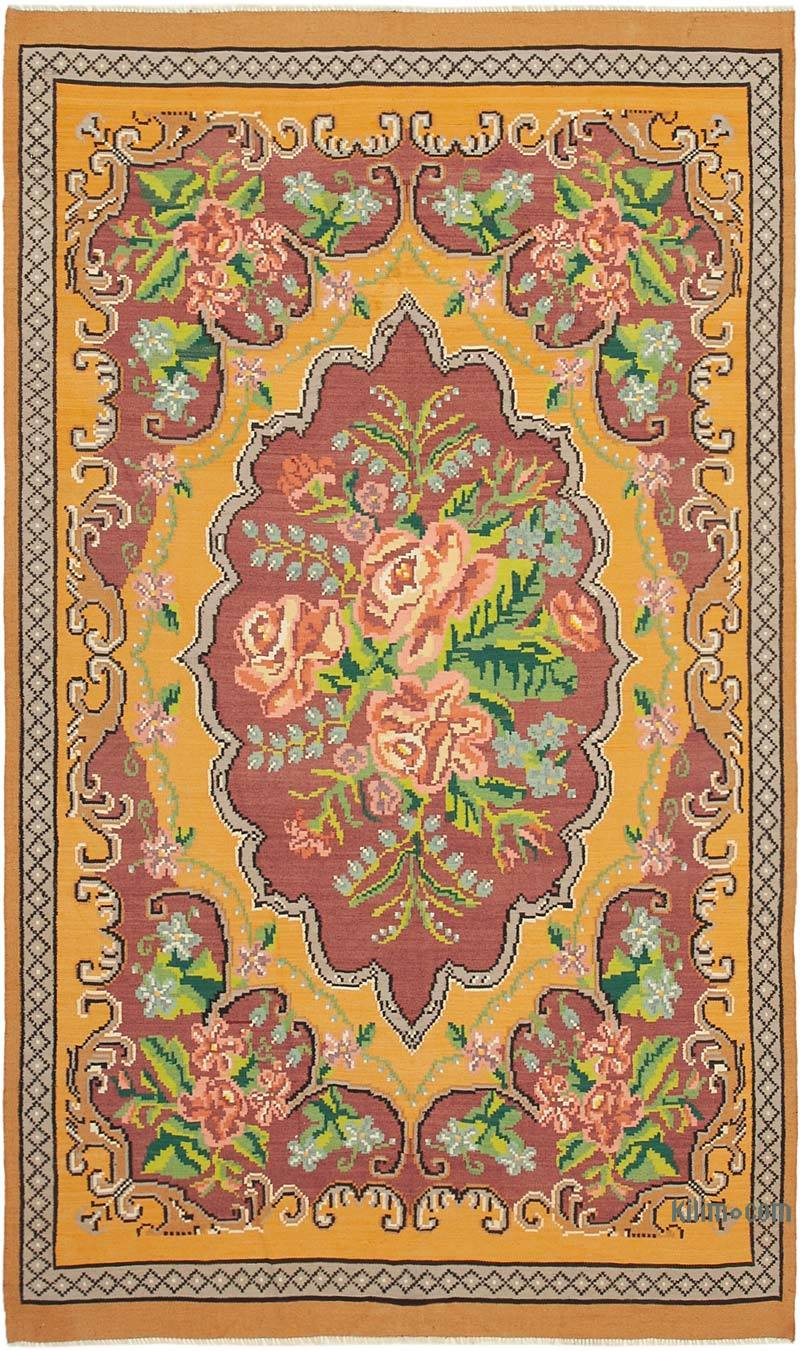 Çok Renkli Vintage Moldova Kilimi - 186 cm x 312 cm - K0039118