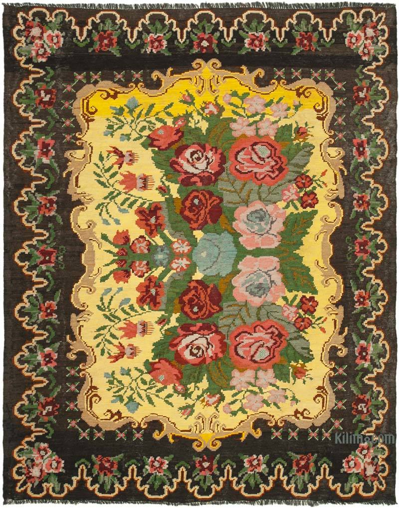 Çok Renkli Vintage Moldova Kilimi - 200 cm x 246 cm - K0039126