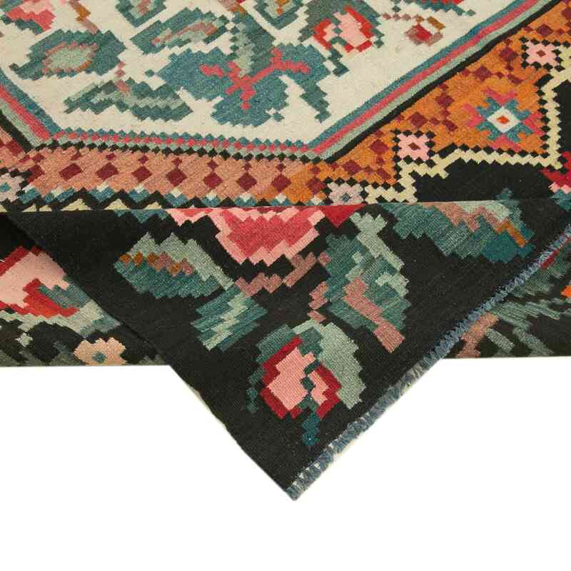 Multicolor Vintage Handwoven Moldovan Kilim Rug - 6' 2" x 9' 1" (74 in. x 109 in.) - K0039127