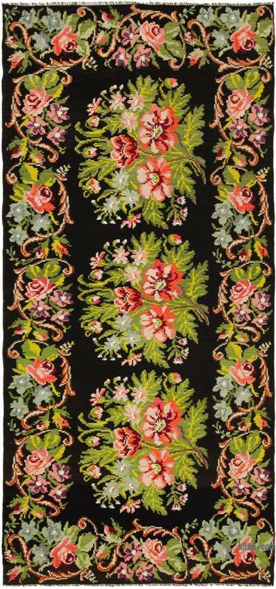 Vintage Handwoven Moldovan Kilim Rug - 6' 4" x 13' 3" (76 in. x 159 in.)