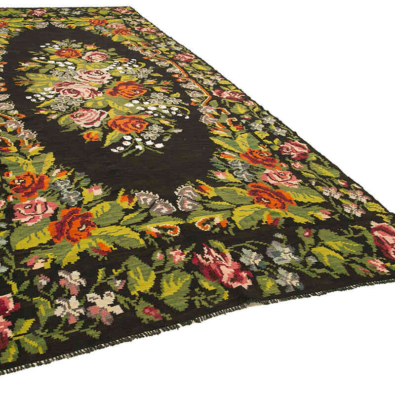 Vintage Handwoven Moldovan Kilim Rug - 6' 11" x 16' 10" (83" x 202") - K0039149