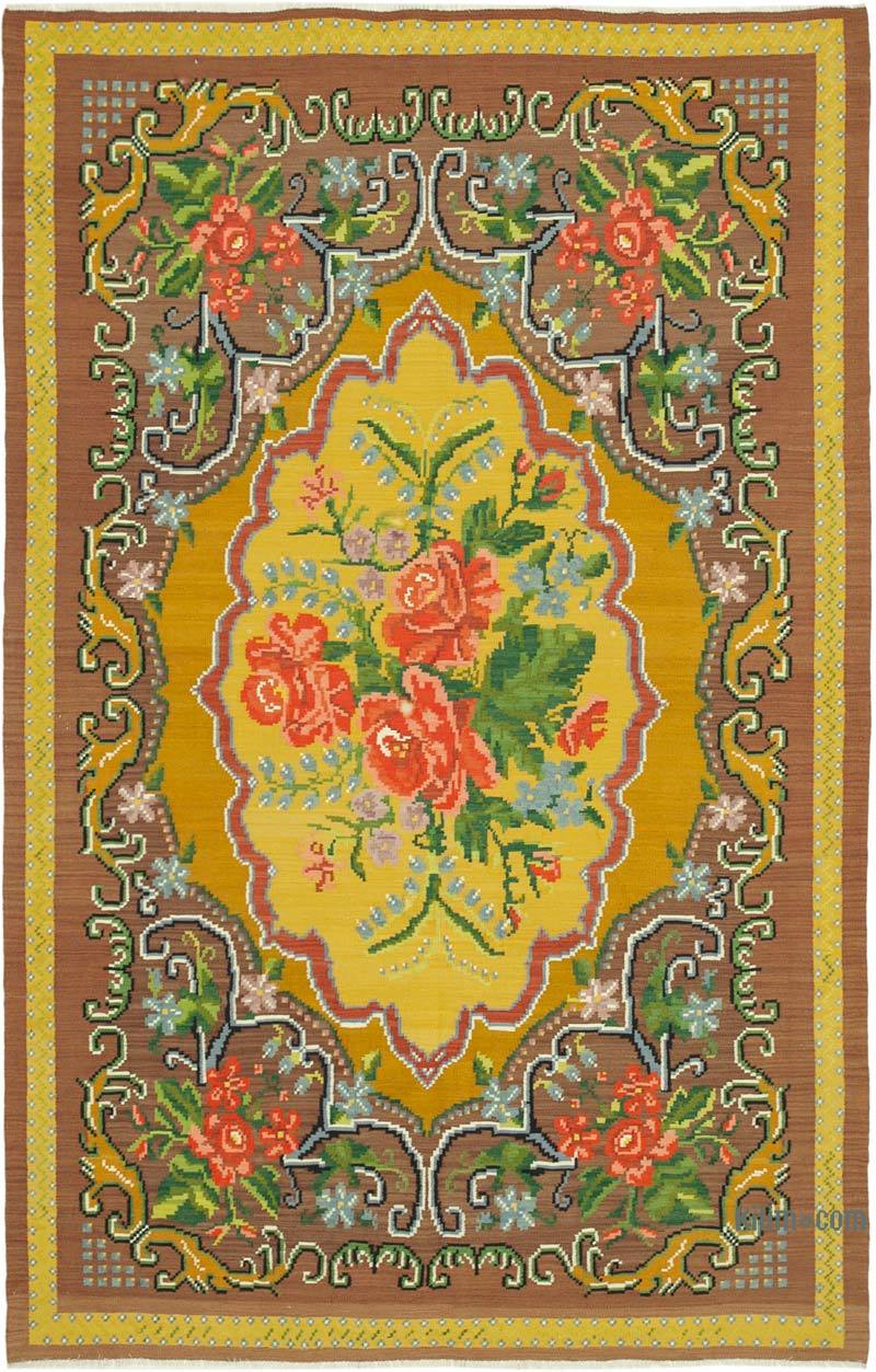 Çok Renkli Vintage Moldova Kilimi - 200 cm x 297 cm - K0039167