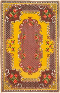 Vintage Handwoven Moldovan Kilim Rug - 5' 8" x 8' 8" (68" x 104")