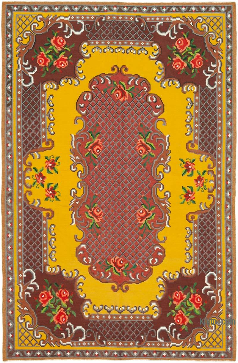 Çok Renkli Vintage Moldova Kilimi - 173 cm x 263 cm - K0039173