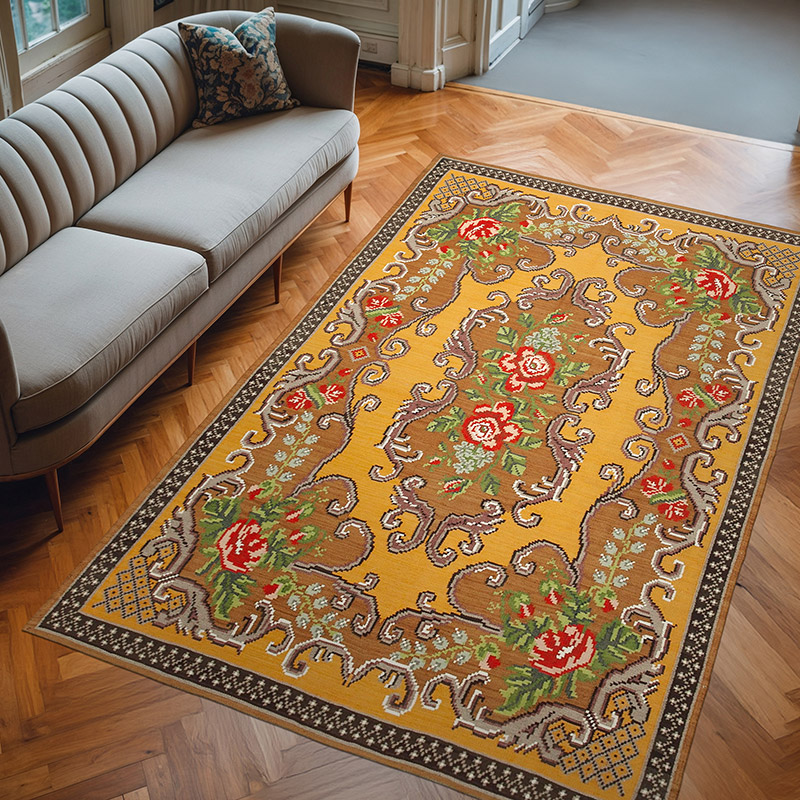 Alfombra Vintage Moldovan Kilim - 183 cm x 280 cm - K0039176