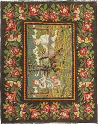 Vintage Moldova Kilimi - 192 cm x 240 cm