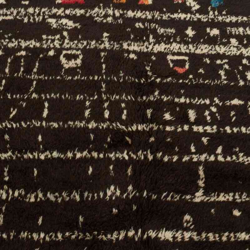 Marrón, Beige Alfombra "Tulu" de estilo marroquí anudada a mano - 153 cm x 257 cm - K0039228