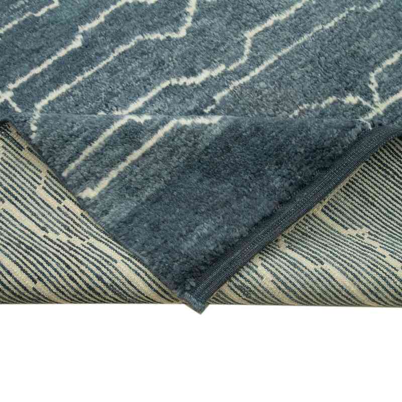 Lacivert Yeni Fas Stili El Dokuma Tulu - 192 cm x 280 cm - K0039234