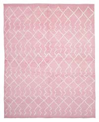 Rosado Alfombra "Tulu" de estilo marroquí anudada a mano - 250 cm x 317 cm