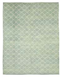 New Moroccan Style Hand-Knotted Tulu Rug - 9' 2" x 11' 8" (110" x 140")