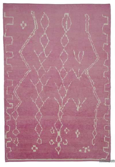 Pembe Fas Stili El Dokuma Tülü - 188 cm x 277 cm
