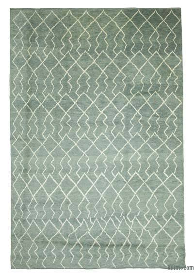 Gri Fas Stili El Dokuma Tülü - 279 cm x 410 cm