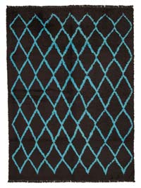 Kahverengi Yeni Fas Stili El Dokuma Tulu - 275 cm x 370 cm